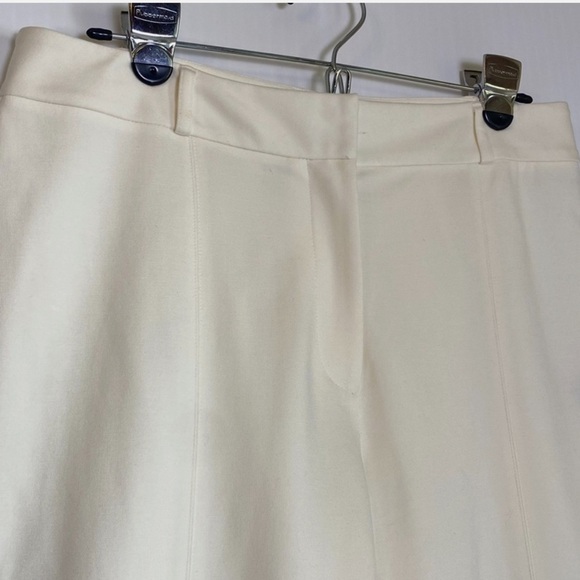 NWOT J. McLaughlin Deanne Split-Front Hem Knit Straight-Leg Cropped Pants SZ 8 - Picture 4 of 7